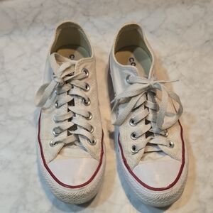 Converse Cream and White Sneakers